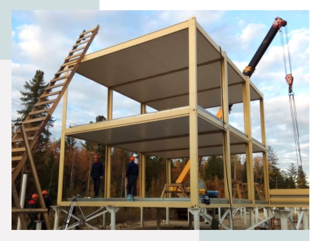 Строительство модульных здания Скопин