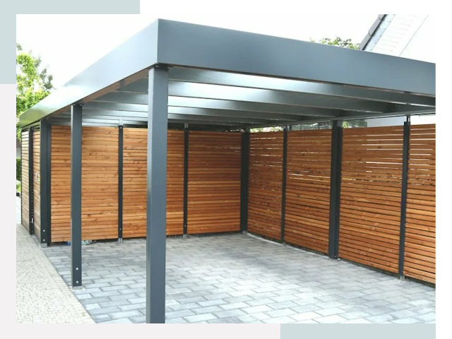 Навесы для парковки в Скопине