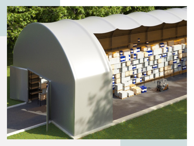 Тентовые ангары в Скопине