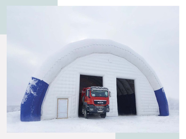 Мобильные ангары в Скопине