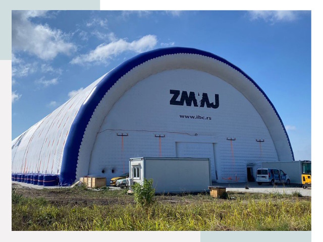 Брендирование ангаров в Скопине