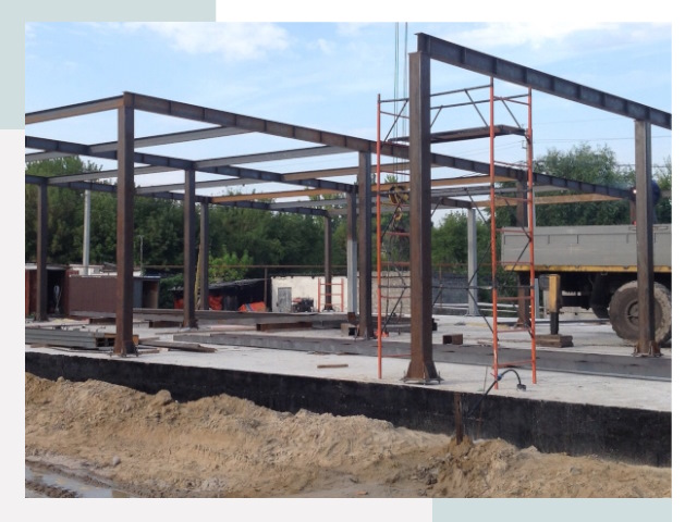 Фундамент для ангаров в Скопине