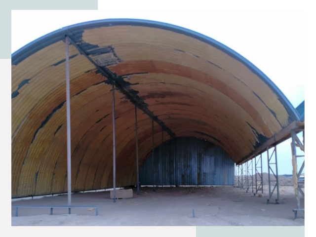 Реконструкция ангаров в Скопине