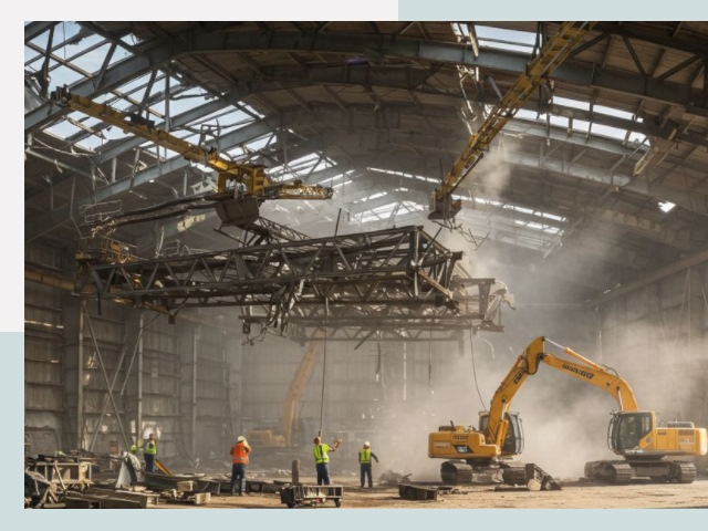 Демонтаж ангаров в Скопине от 625 руб. за м²