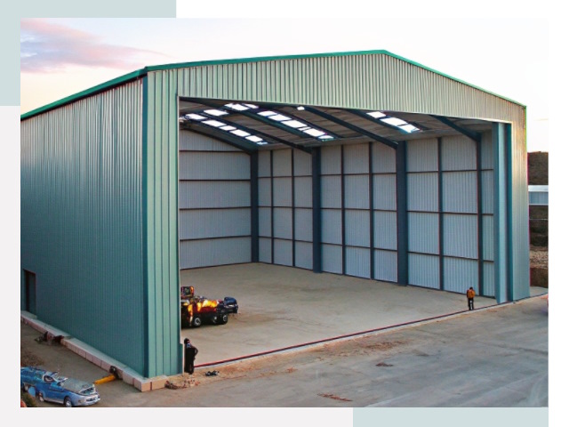 Строительство ангаров в Скопине